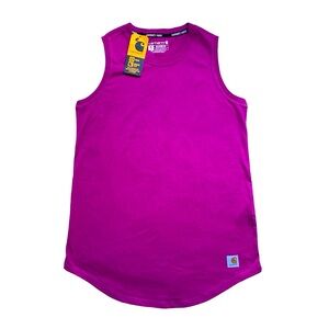 New Carhartt Force® Relaxed Fit Magenta Tank Top XS (0-2)